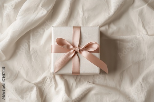 Understated elegance revealed through a softly wrapped minimal box in natural light