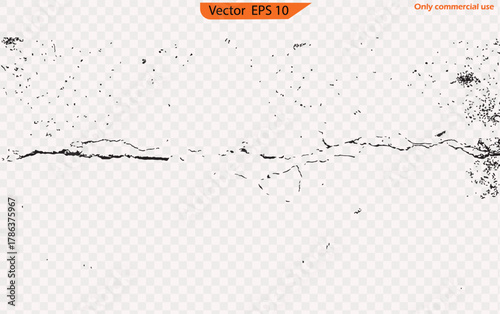 Vector illustration of an abstract background. Cracked  background, cracked  effect, broken glass, cracked windows, cracked mirror or wall. EPS 10. Vector illustration. Only commercial use