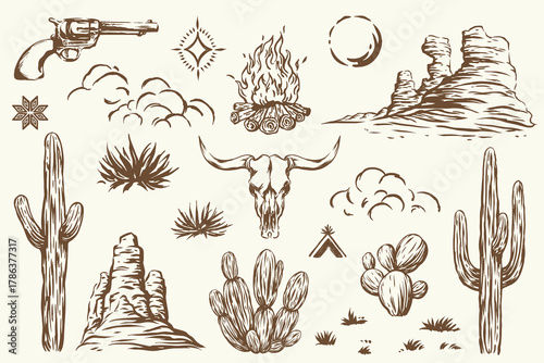 Spirit of The West Hand Drawing Western Art