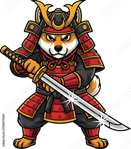 cartoon viking warrior with sword