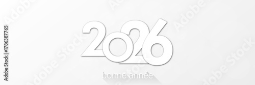 Joyeux Noël 2026 - vecteur pour affiche bannière salutation et célébration dde Noël 2026.