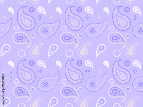 Cucumber paisley, medallion deco. Trend old-fashioned in card shirt. Horizontal orient by doodle stroke.