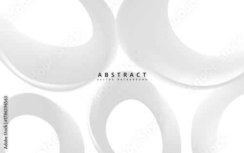 Abstract ring shape illustration, presenting a clean and modern design with smooth curves and a minimalist aesthetic