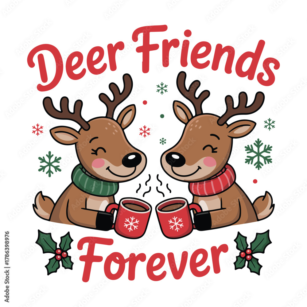 Fototapeta premium Deer friends forever