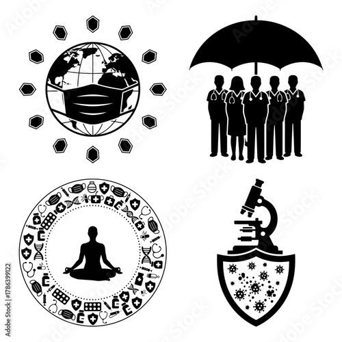 Epidemic Preparedness Public Health Shield Mask Bundle