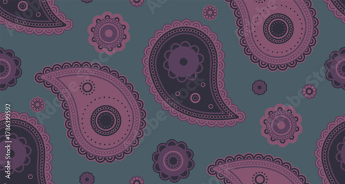 Herb horizontal to dot spa. Twisted drawn, minimal seamless. Elegant asian and paper leaf.