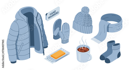 Winter essentials: cozy attire and warming accessories for cold weather comfort