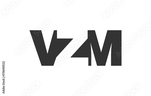VZM logo design. Initial letter V Z M bold font style for tech startups, consulting, corporate branding. Creative company name, headlines typography identity, trendy logotype.