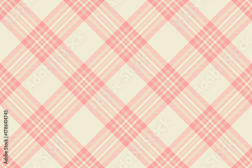 Elegant plaid pattern with a light peach color scheme. Ideal for backgrounds, textiles, or designs needing a classic, gentle touch. Versatile and timeless aesthetic.
