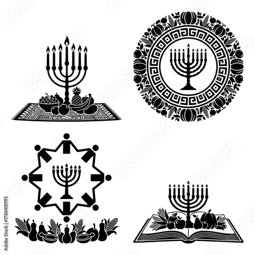 Kwanzaa Kinara Export Ready SVG EPS DXF Vector Pack