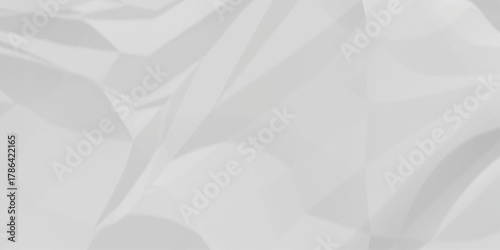 Abstract canvas cream kraft crumpled paper, and white wrinkled crease vector blur paper. 