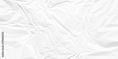 Abstract canvas cream kraft crumpled paper, and white wrinkled crease vector blur paper. 