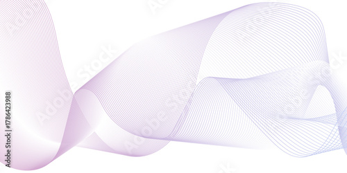 Dynamic minimal smoke sound line. Energy abstract smooth colorful gradient frequency isolated element creative blend. Science tech swirls with thin twisted connected vibration simple grid.