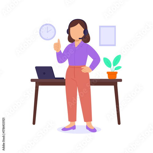 Happy Customer Service, ensuring satisfaction with friendly communication