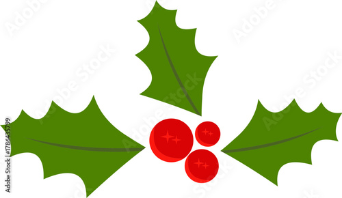 Holly berries clipart, Christmas holly, icon, mistletoe, vector, leaf, berry, template, corner, leaves, illustration, Christmas border clipart, isolated on white background Christmas Holly Berries.
