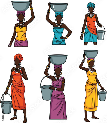 cartoon illustration of a man and woman in medieval fantasy costumes