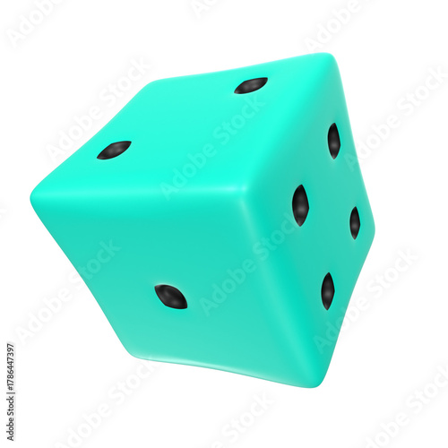 dice on white background