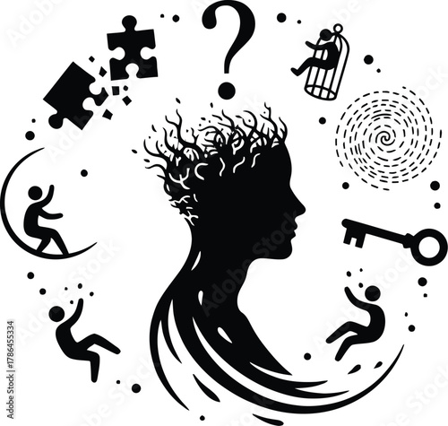 Question mark above a person's head, symbolizing confusion