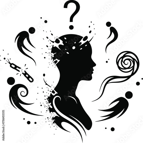 Question mark above a person's head, symbolizing confusion