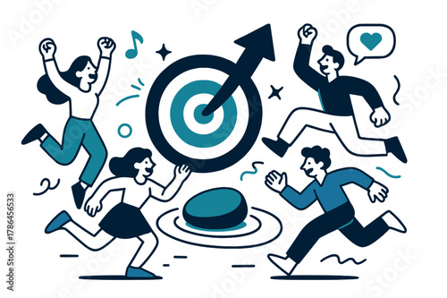 Dynamic Stillness Scene. Pebble. A single smooth stone rests on rippled sand; soft concentric lines radiate outward. Caption ?stillness? hovers in delicate