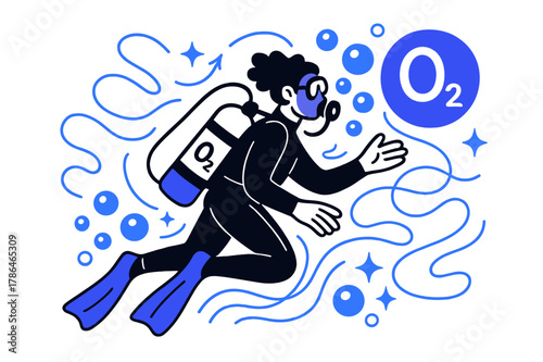 Underwater Diving Dynamics. Cleaning Out a Drawer. Set Logo of Tidy Space: Filled silhouette, Abstract geometric, Negative space, Flat solid, Symmetrical form,