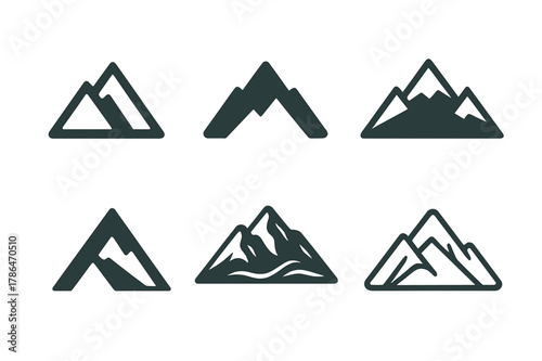 Nature Inspired Logo Set. Graphic design trends nature inspired design example. Icon set. Set Logo of Graphic design trends nature inspired design example: