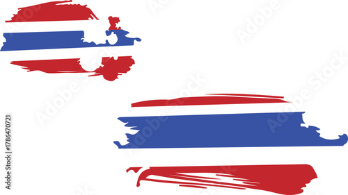 Collection of thailand flag designs and national symbols for patriotic projects