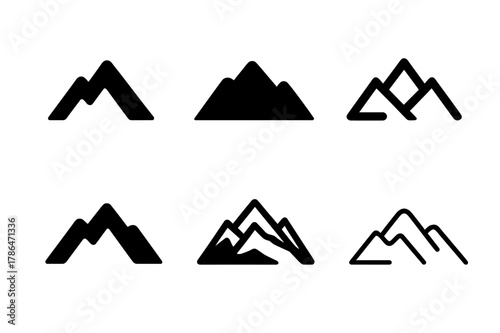 Nature Inspired Logo Set. Graphic design trends nature inspired design example. Icon set. Set Logo of Graphic design trends nature inspired design example: