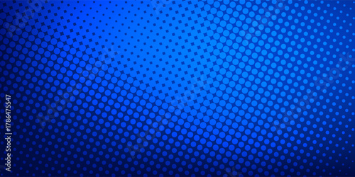 Dot blue pattern screen led light gradient texture background. Modern Trendy design in Vector Illustration