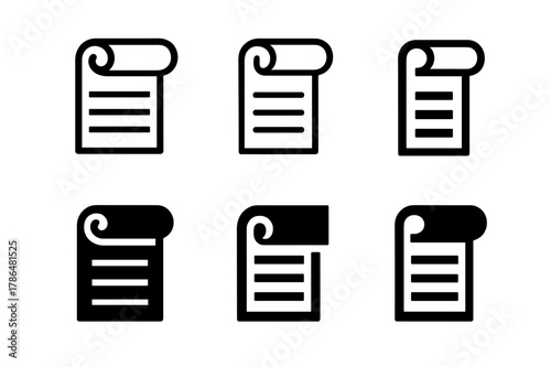 Rug Logo Variations. Straightening a rug. Set Logo of straightening a rug: perfectly aligned floor mat. Icon set. harmonious logo variations of the same