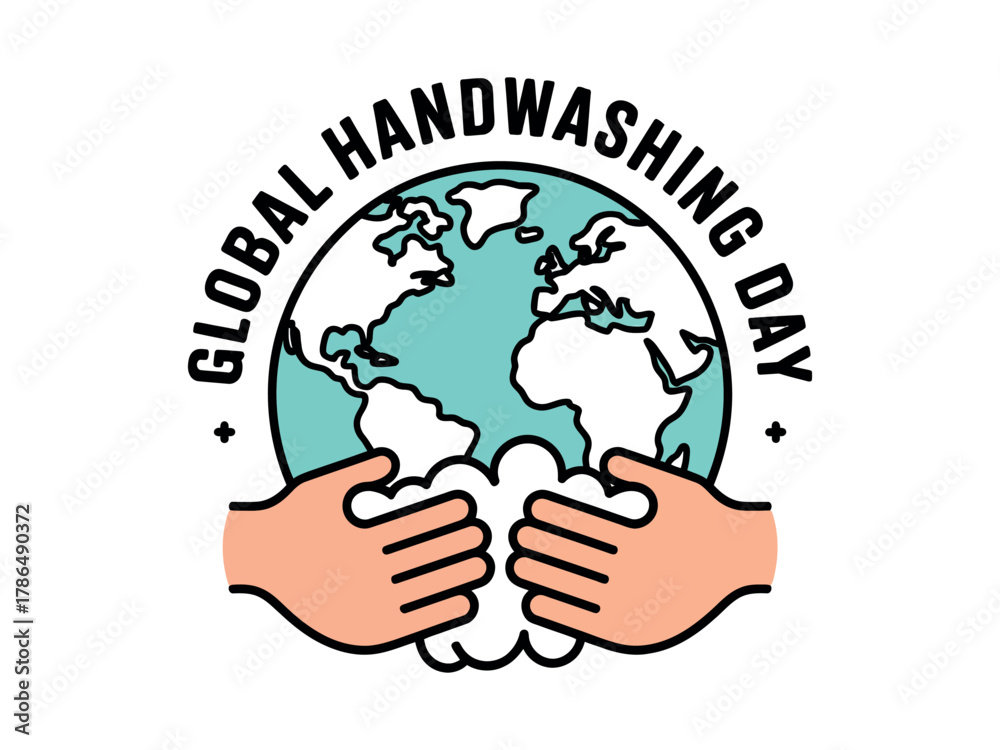 custom made wallpaper toronto digitalGlobal handwashing day promotes hygiene with hands washing around the earth.