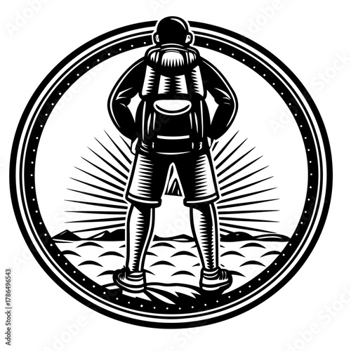 vector illustration of a soldier with sword