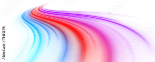 Futuristic perspective with motion blur, sparkling effects, and electric transport flow.