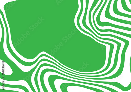 Retro abstract background featuring organic white and saturated green flowing waves, perfect for contemporary design. Eps 10