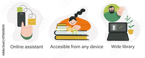 Educational Concept hand drawn illustration.