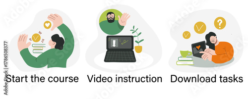 Educational Concept hand drawn illustration.