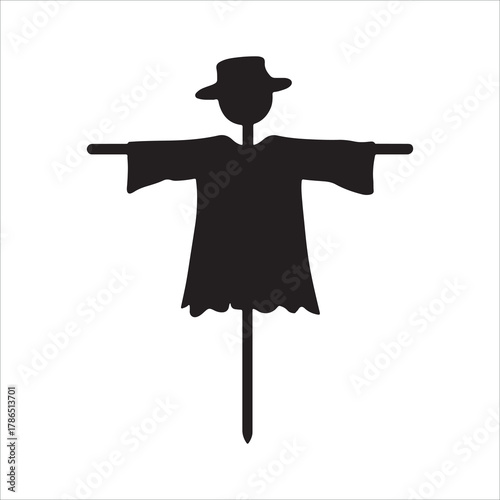 hat person silhouette vector icon