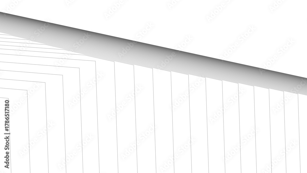 Obraz premium architecture geometric background, abstract lines 3d