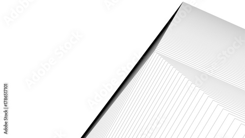 architecture geometric background, abstract lines 3d