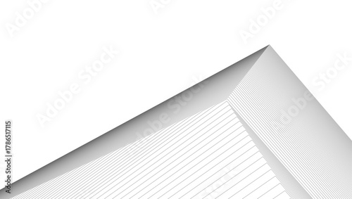 architecture geometric background, abstract lines 3d