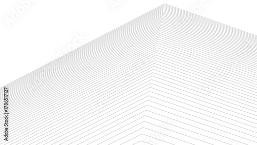 architecture geometric background, abstract lines 3d