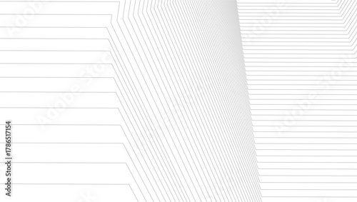 architecture geometric background, abstract lines 3d