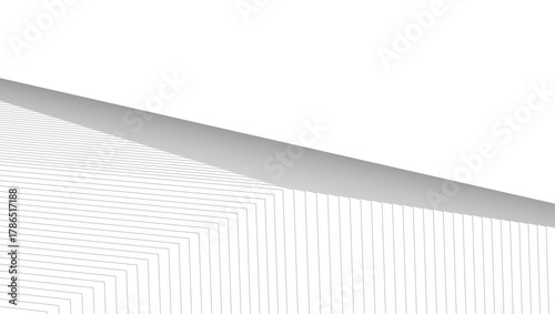 architecture geometric background, abstract lines 3d