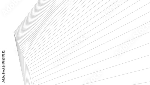 architecture geometric background, abstract lines 3d
