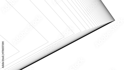 architecture geometric background, abstract lines 3d