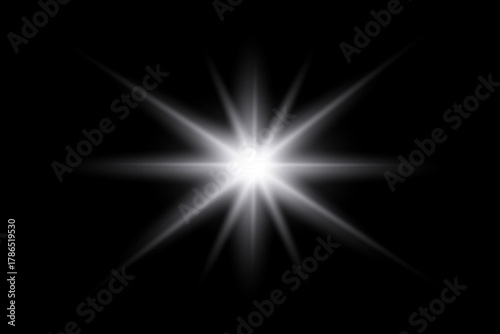 Golden sparkle  lights, flashing lights, light effects, sunlight lens flare, glowing ray beams, sparkling starsicon on black background.