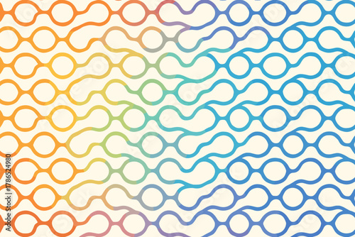 Circle trails patterns pattern rows infinite vector circles linked moving illustration featuring