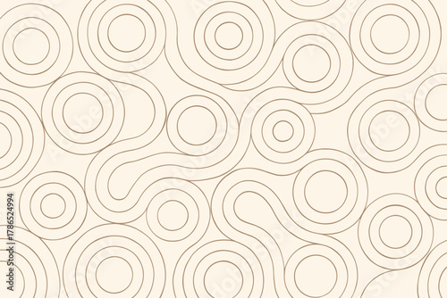 Circle geometric vector trails connected illustration circles concentric forming organic layout