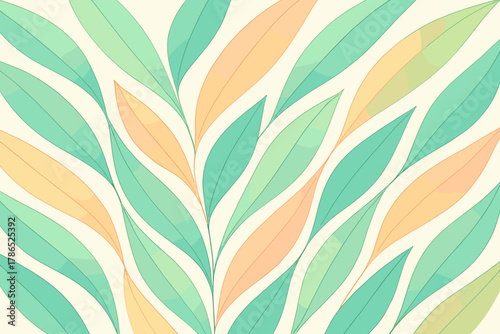 Overlapping rhythmic vector natural strips motion abstract leaf illustration forming