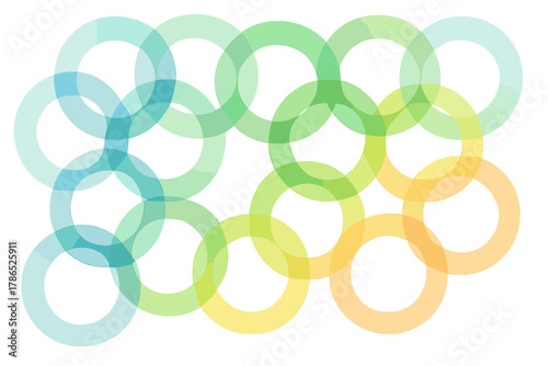 Circle circles tones chains vector translucent arranged flowing interlocking illustration harmony composition